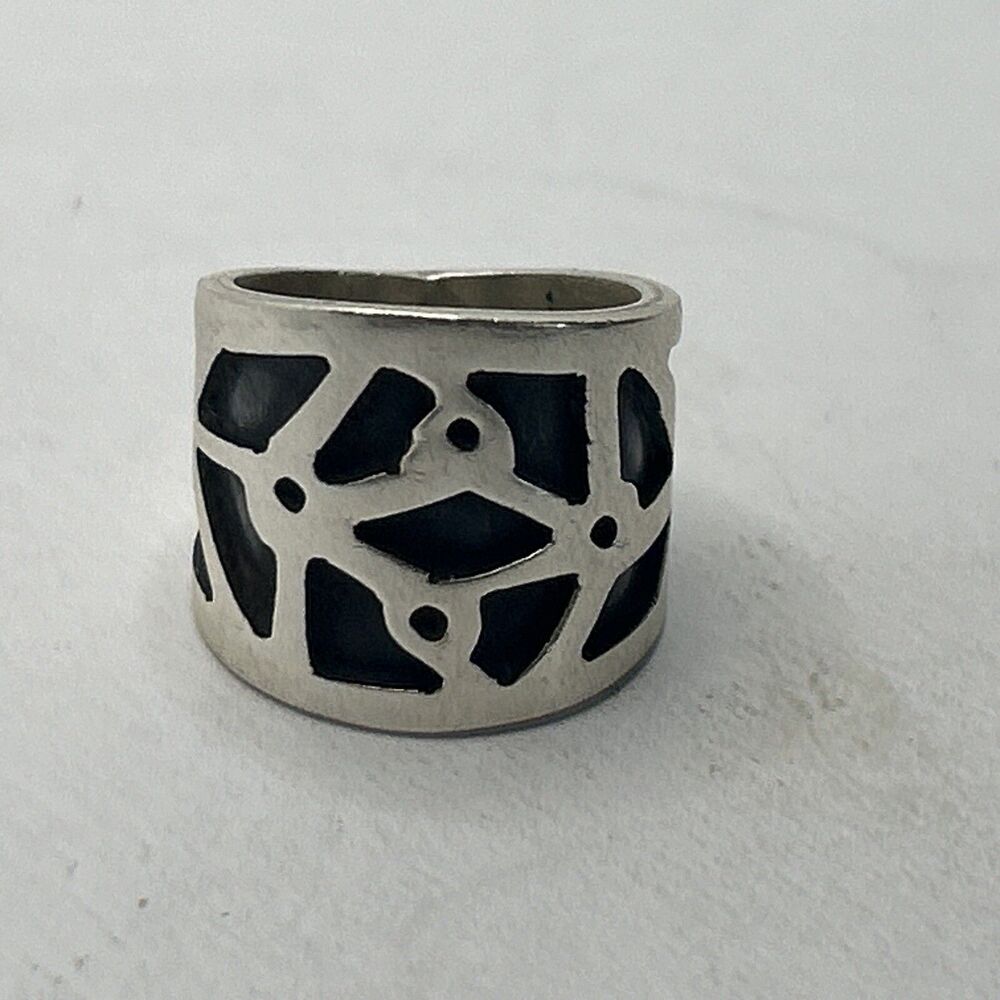 Solid 925 Sterling Silver Wide Cigar Thick Band Ring Handmade Gift Ring All Size